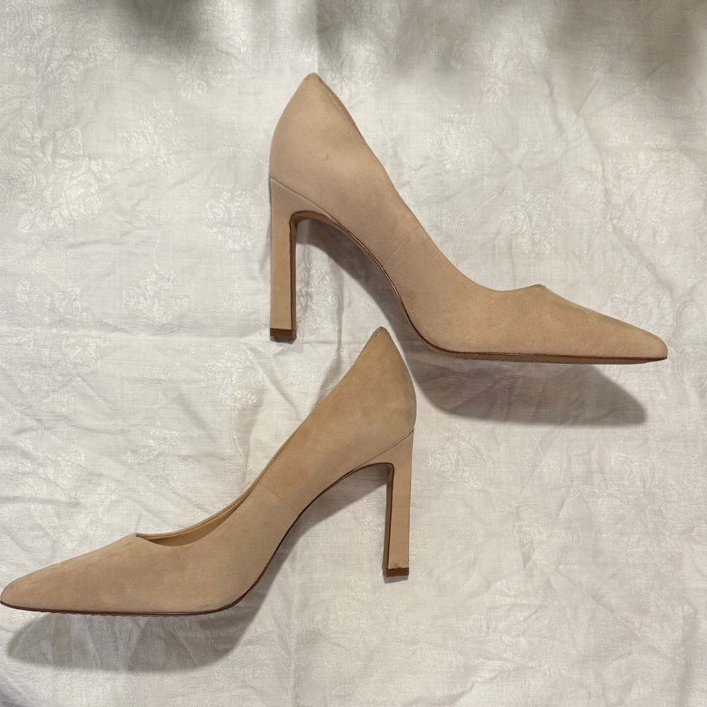 Vince Camuto Tan Suede High Heels